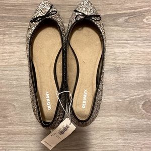 Glitter Old Navy flats NWT